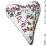 Sweet roses Sampler - cross stitch pattern - by Faby Reilly Designs (zoom 3)