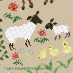 Mother and baby animals (large pattern) - cross stitch pattern - by Perrette Samouiloff (zoom 4)