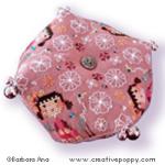 Kokeshi Biscornu III - cross stitch pattern - by Barbara Ana Designs (zoom 3)