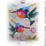Hummingbird Scissor fob - cross stitch pattern - by Barbara Ana Designs (zoom 1)