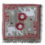 Agnès Delage-Calvet -  Signs of the Zodiac, Cancer -  counted cross stitch pattern chart (zoom3)
