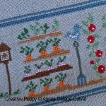 Agnès Delage-Calvet -  A story Told in Stitches: A Day in the Garden - counted cross stitch pattern chart (zoom 2)