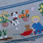 Agnès Delage-Calvet -  A story Told in Stitches: A Day in the Garden - counted cross stitch pattern chart (zoom3)
