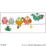 Passerolli ready for Christmas - cross stitch pattern - by Alessandra Adelaide Needleworks (zoom 3)