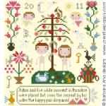 Adam & Eve - cross stitch pattern - by Barbara Ana Designs (zoom 4)