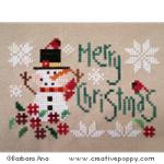 Merry Christmas - cross stitch pattern - by Barbara Ana Designs (zoom 3)