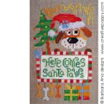 Santa Paws - cross stitch pattern - by Barbara Ana Designs (zoom 2)