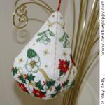 Christmas pendeloque - cross stitch pattern - by Faby Reilly Designs (zoom 3)