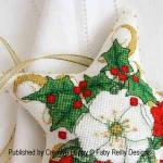Faby Reilly Christmas Rose Star (Xmas ornament) - cross stitch pattern (zoom3)