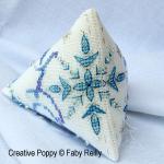 Faby Reilly - Frosty Snow Flake Humbug, Christmas ornament (cross stitch pattern chart) (zoom 2)