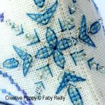 Faby Reilly - Frosty Snow Flake Humbug, Christmas ornament (cross stitch pattern chart) (zoom1)