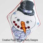 Faby Reilly - Sonny the Snowman Pendant (cross stitch pattern ) (zoom3)