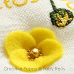 Buttercup biscornu - cross stitch pattern - by Faby Reilly Designs (zoom 3)