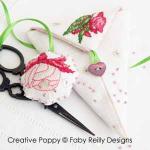 Faby Reilly - Fuchsia scissor case (cross stitch pattern ) (zoom1)