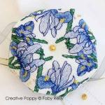 Faby Reilly - Iris Biscornu (cross stitch pattern ) (zoom3)