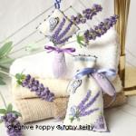 Lavender Sachets (2 bags) - cross stitch pattern - by Faby Reilly Designs (zoom 4)