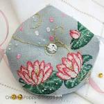 Faby Reilly - Pink lotus biscornu (cross stitch pattern ) (zoom3)