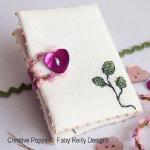 Plum orchid needlebook - cross stitch pattern - by Faby Reilly Designs (zoom 2)