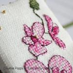 Plum orchid needlebook - cross stitch pattern - by Faby Reilly Designs (zoom 1)