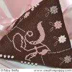 Rose Chocolate Humbug - cross stitch pattern - by Faby Reilly Designs (zoom 2)