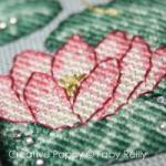 Pink lotus Scissor case and fob - cross stitch pattern - by Faby Reilly Designs (zoom 1)