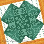 Gracewood Stitches - Vintage Coverlet zoom 3 (cross stitch chart)