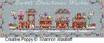 Shannon Christine Designs - Gingerbread Train zoom 5 (cross stitch chart)