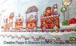 Shannon Christine Designs - Gingerbread Train zoom 4 (cross stitch chart)