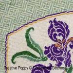 Gracewood Stitches, Celadon Iris (cross stitch pattern chart) (zoom 2)