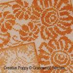 Gracewood Stitches design by Kathy Bungard -  Log cabin - Summer - cross stitch pattern (zoom1)