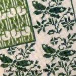 Gracewood Stitches design by Kathy Bungard -  Log cabin - Spring - cross stitch pattern (zoom3)