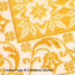 Gracewood Stitches design by Kathy Bungard -  Log cabin - Winter - cross stitch pattern (zoom3)
