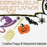 Halloween ABC - cross stitch pattern - by Alessandra Adelaide Needleworks (zoom 2)