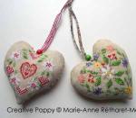 Marie-Anne Réthoret-Mélin - Cowbell hearts (cross stitch pattern) (zoom3)