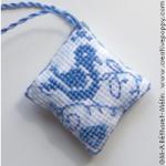 Blue dove scissor set - cross stitch pattern - by Marie-Anne Réthoret-Mélin (zoom 2)