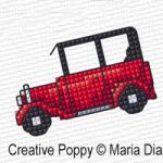 Maria Diaz - Transport 1 - Mini motifs zoom 4 (cross stitch chart)