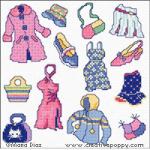 Maria Diaz - Nothing to wear Mini motifs (cross stitch patterns) (zoom3)