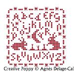 Moonlight rabbits - cross stitch pattern - by Agnès Delage-Calvet (zoom 1)