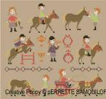 Perrette Samouiloff - Pony Club (cross stitch pattern chart) (zoom 4)