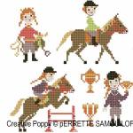 Perrette Samouiloff - Pony Club (cross stitch pattern chart) (zoom1)