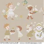 Teddies & Toddlers collection - cross stitch pattern - by Perrette Samouiloff (zoom 3)
