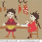 Happy Childhood collection  - In the kitchen - cross stitch pattern - by Perrette Samouiloff (zoom 3)
