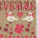 Christmas Welcome (small) - cross stitch pattern - by Perrette Samouiloff (zoom 1)