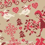 Christmas Welcome (large) - cross stitch pattern - by Perrette Samouiloff (zoom 2)