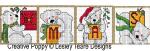 Lesley Teare Designs - Polar Bear Alphabet zoom 3 (cross stitch chart)