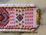 Agnès Delage-Calvet - Cuff Bracelet jewelry project with tutorial and cross stitch pattern chart (zoom 2)