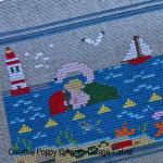 Agnès Delage-Calvet - A story Told in Stitches: A day at the Seaside -  counted cross stitch pattern chart (zoom 5)