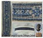 Agnès Delage-Calvet - Lace-pattern Headband  jewelry project with tutorial and cross stitch pattern chart (zoom 2)