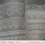 Agnès Delage-Calvet - Lace borders sampler, counted cross stitch pattern (zoom1)