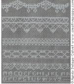 Agnès Delage-Calvet - Lace borders sampler, counted cross stitch pattern (zoom3)